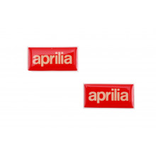 Embleemset Aprilia Klein 3D 35x17mm (2 stuks)